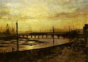 Frederick Mccubbin Falls Bridge, Melbourne china oil painting artist